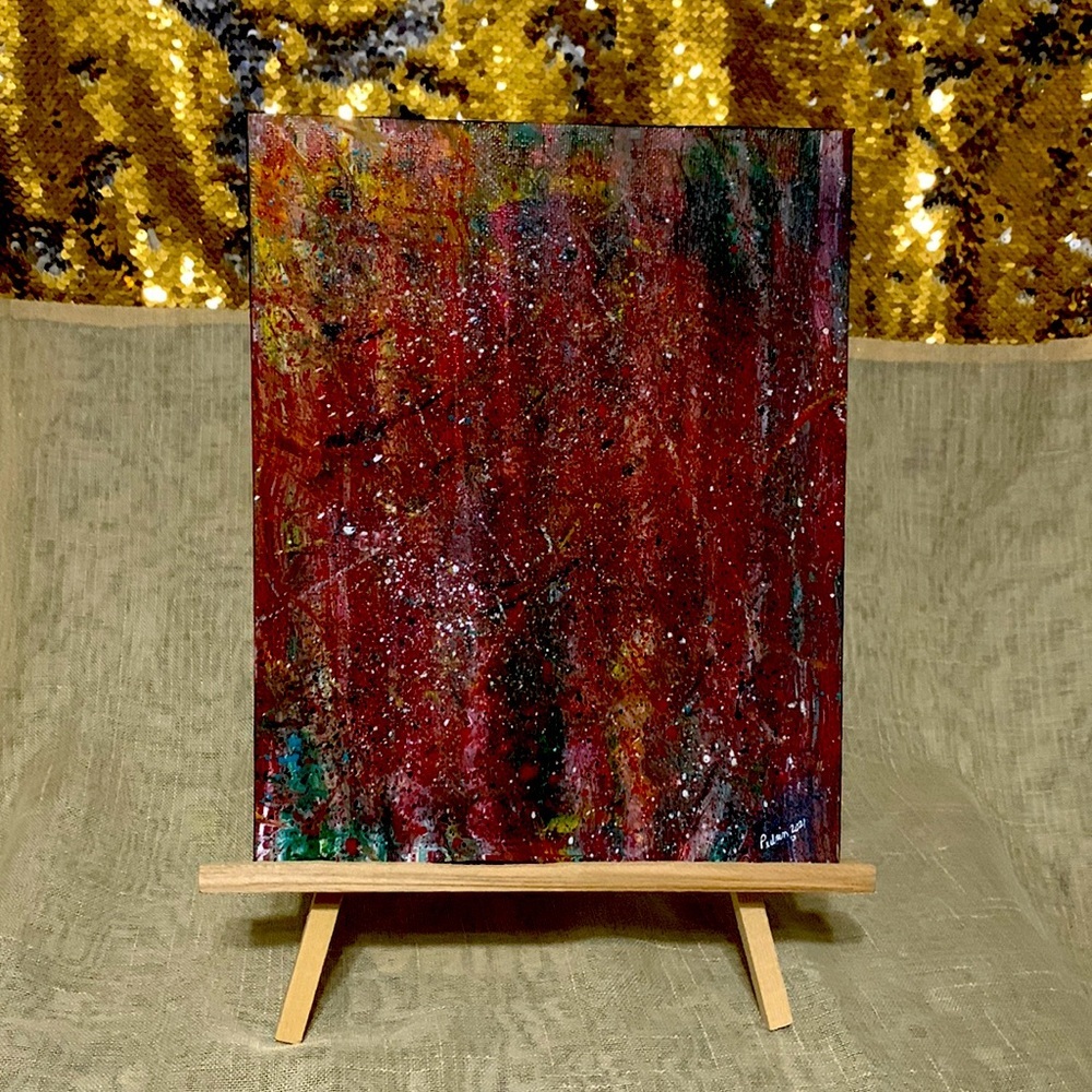 Original Abstract Miniature Painting